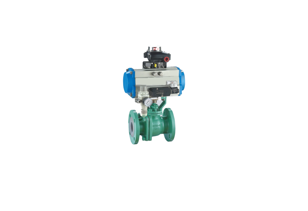 Pneumatic Fluorine Lining O-Type Ball Valve