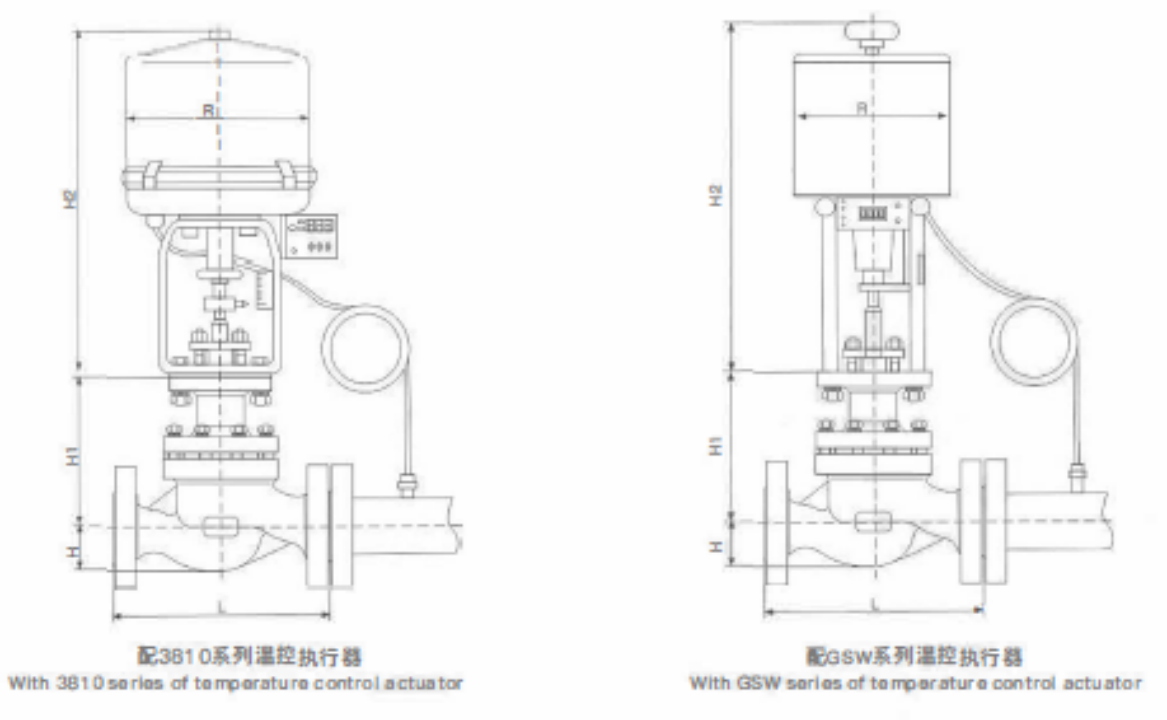 Parameter Diagram for Self-Operated Electric Control Temperature Valve